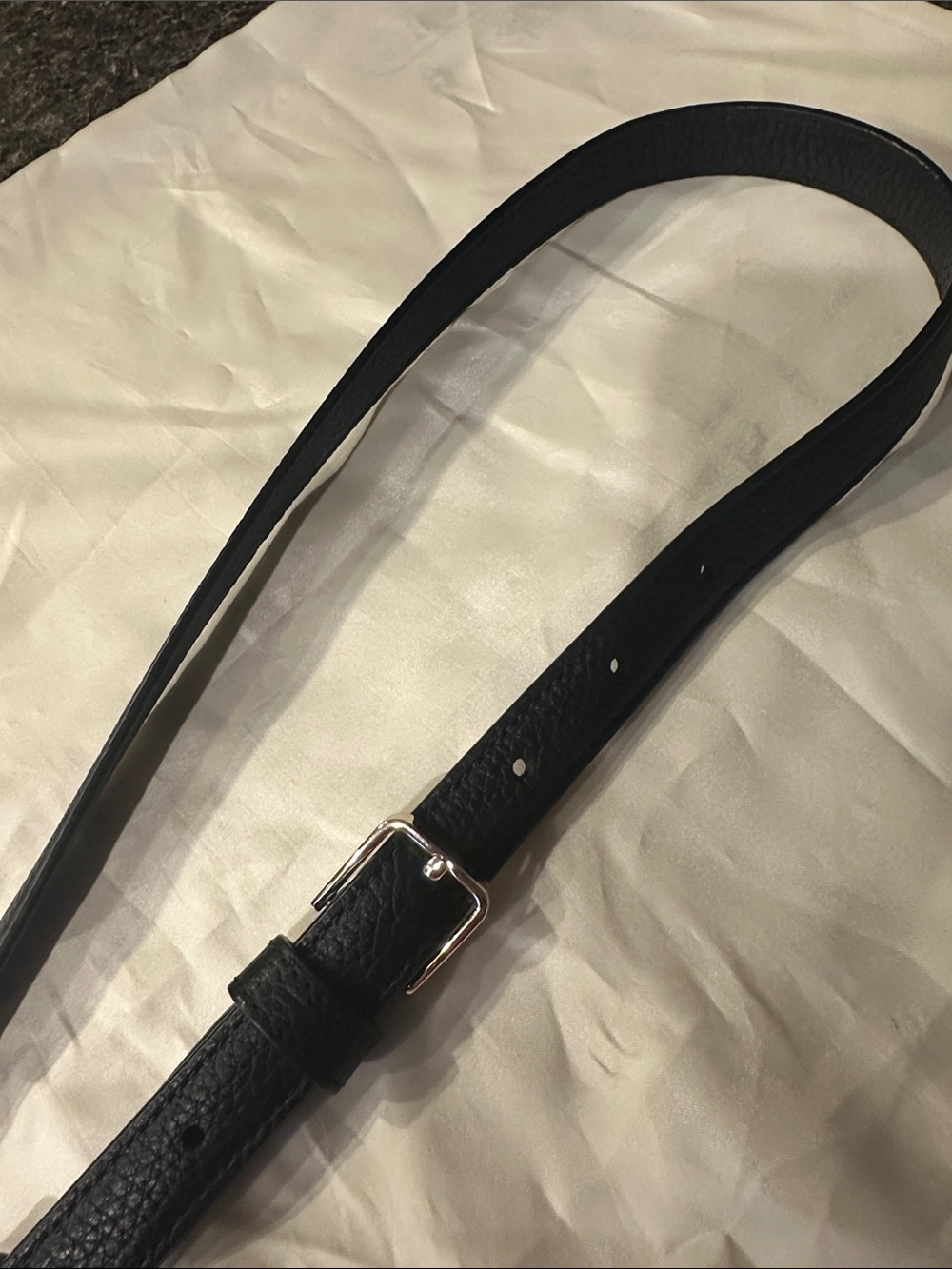 Kate Spade Adjustable Black Leather Replacement Strap with Goldtone Hardware - Picture 4 of 10